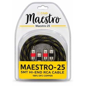 Fi Audio MAESTRO-25 5MT %100 Bakır Rca Kablo