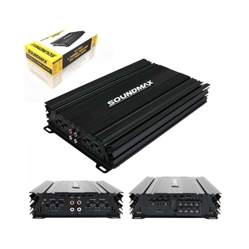 Soundmax SX-2700.4 3.000 W 4 Kanal Profesyonel Oto Amfi