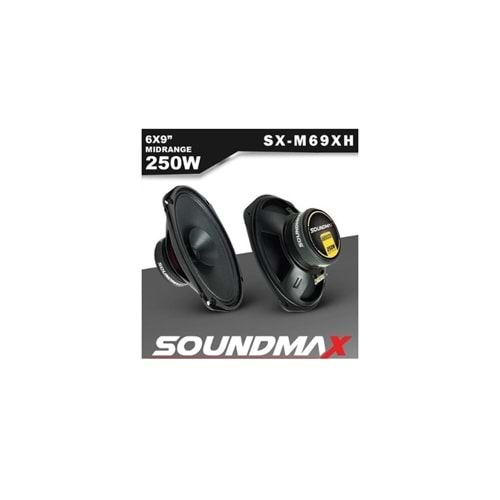 Soundmax SX-M69XH 250 Watt Max Power Oval Midrange 2 Li Paket Halinde