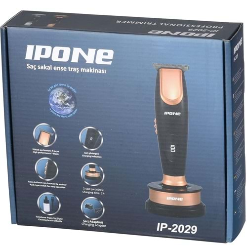 IPONE IP-2029 ŞARJ STANDLI TRAŞ MAKİNESİ