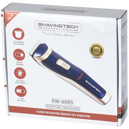 SHAVINGTECH SW-6005 ŞARJLI TRAŞ MAKİNESİ