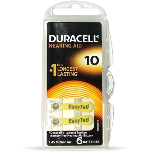 Duracell Activair 10 İşitme Cihazı Pili 6 Lı