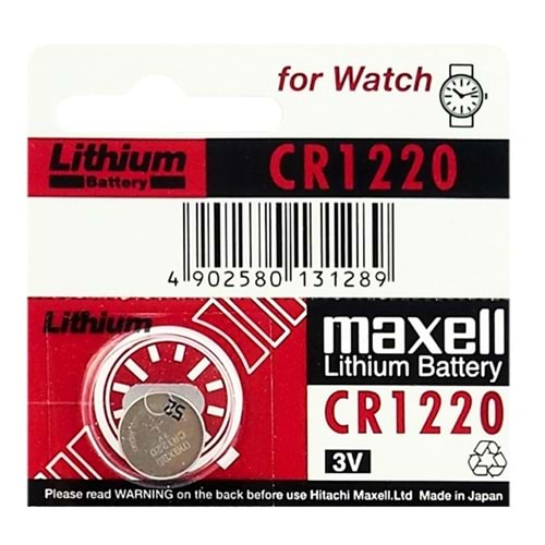 Maxell CR1220 3V Lityum Para Pil