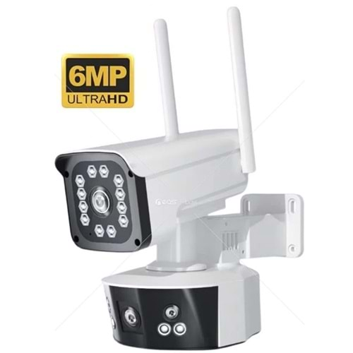 O-KAM-3032 SMART WİFİ 3MP+3MP+3MP STARLİGHT PTZ 360 GÜVENLİK KAMERASI