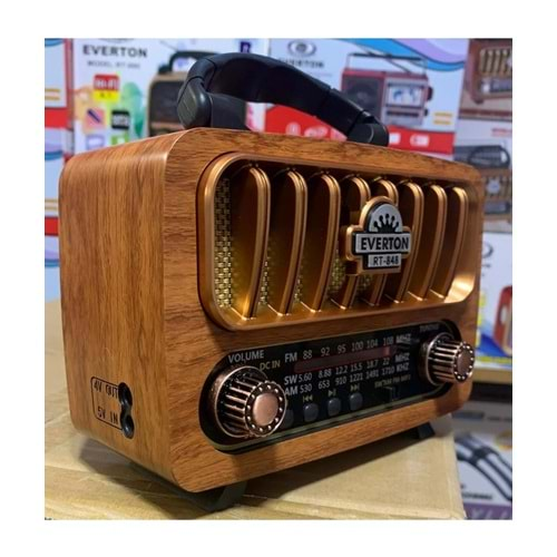 Everton RT-847 Bluetooth-Usb-Sd-Fm Şarjlı Nostaljik Radyo