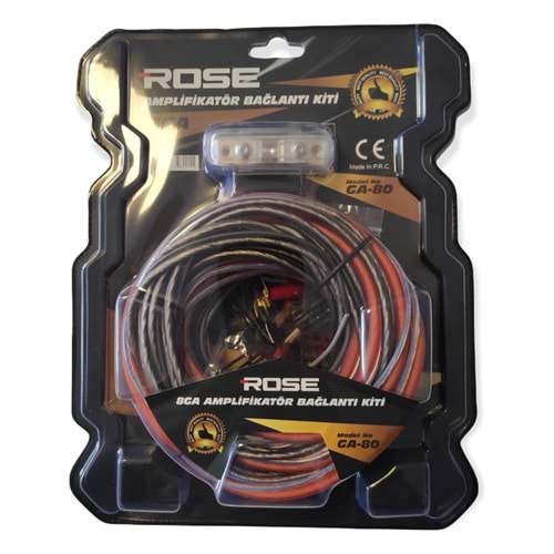 Rose GA-80 8GA Oto Anfi Kablo Seti