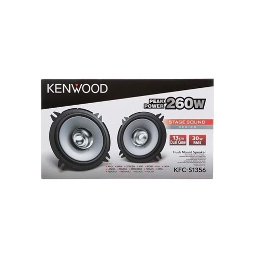 Kenwood KFC-S1356G 260 Watt 13 cm Oto Hoparlör 2 Li Takım Halinde