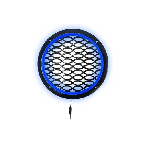 Avc Ledli Flaşörlü Hoparlör Kapak 16cm 1 Adet (mavi)