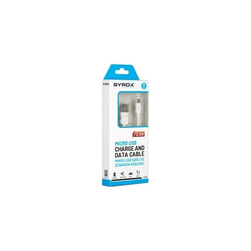 Syrox C70 Micro USB 2.0A Hızlı Şarj ve Data Kablosu