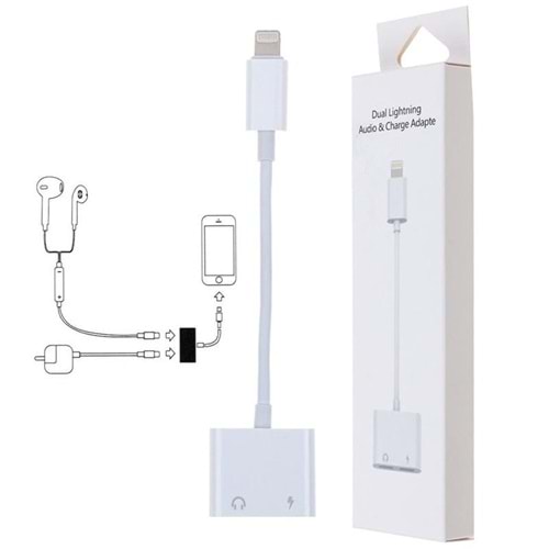 Avc AV-0508 Dual Lightning Audio and Charger Adaptör