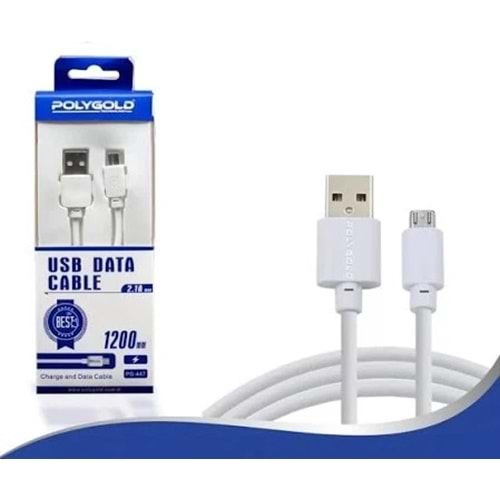 Polygold PG-447 Micro USB Şarj ve Data Kablosu