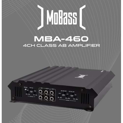 Mobass Mba-460 4 Kanal Profesyonel Oto Anfi