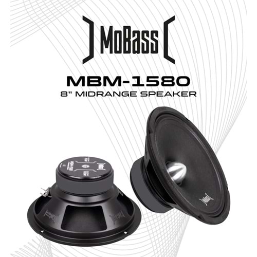 Mobass MBM-1580Y 20 cm 150w Rms 300w Max Power Oto Midrange - Çift