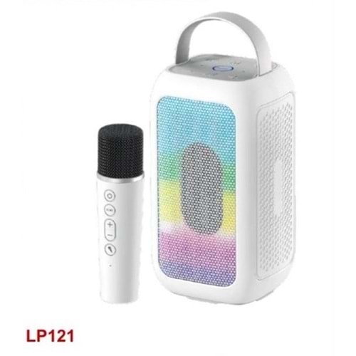Leader LP121 Rgb Bluetooth Kablosuz Mikrofon Taşınabilir Toplantı Amfisi - Beyaz