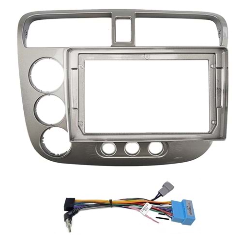 Honda Civic NV-0036 2002-2006 10.1inç Multimedya Çerçeve - Silver