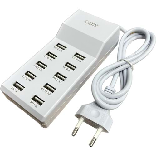 Cata CT-2554 USB Şarj Cihazı Çoklu 10'lu Şarj Cihazı