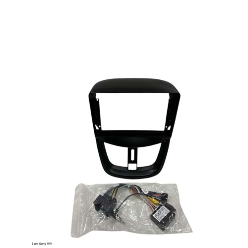Peugeot 206+ 2006-2013 9 inç Multimedya Çerçevesi - Canbuslı