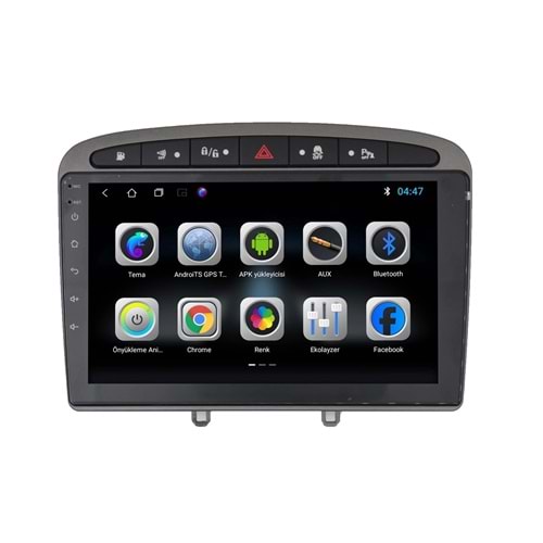 Peugeot 308 2008-2013 9 İnç Multimedya Çerçeve - Canbuslı