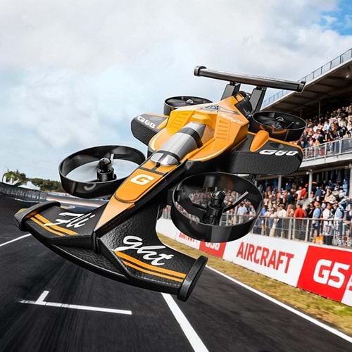 Katjmer G58 Araba ve Uçak 2.4GHz Uzaktan Kumandalı Drone - Turuncu