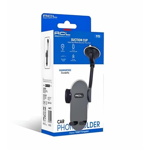 ACL T-72 360 Dönebilen Vantuzlu Araç İçi Telefon Tutucu