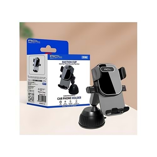 ACL T-90 360 Dönebilen Vakumlu Araç İçi Telefon Tutucu