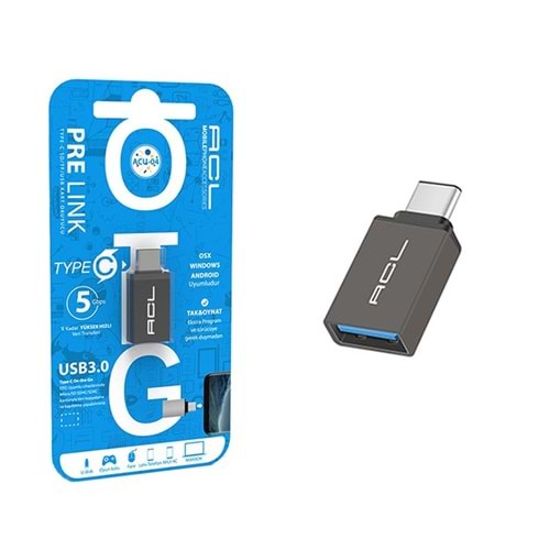 Acl ACU-04 Usb to Teyp-C OTG Çevirici Adaptör