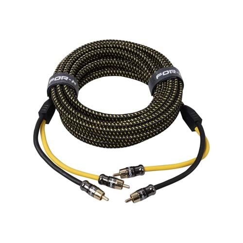 For-X MAESTRO-25 Tam Ofc Bakır Amfi Rca Kablosu - 5 Metre