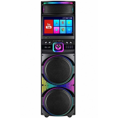 Blic BLS-82 Android LED Ekranlı Parti Hoparlörü 12 Inç RGB Taşınabilir Bluetooth Ses Sistemi