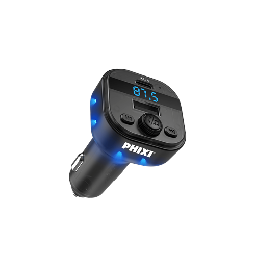 Phixi FM15 Araç FM Transmitter Bluetooth 5.3 + PD + USB-A Hızlı Şarj