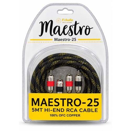 Fi Audio MAESTRO-25 5MT %100 Bakır Rca Kablo