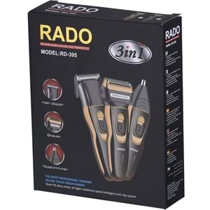Rado RD-395 3 in 1 Şarjlı Erkek Bakım Seti