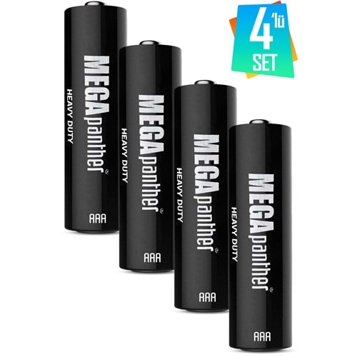 Panther 4lü AAA R03 İnce Kalem Pil 1.5V
