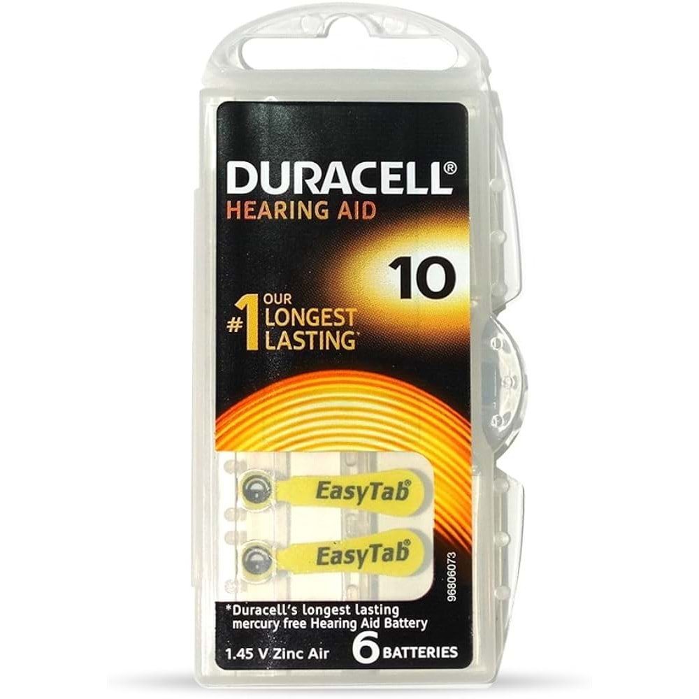 Duracell Activair 10 İşitme Cihazı Pili 6 Lı