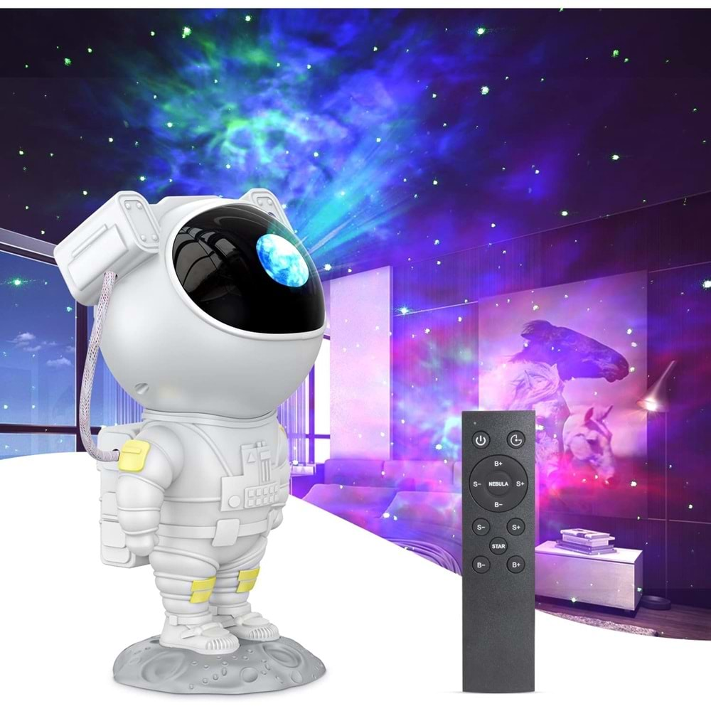 Astronot MXS003 bluetootlu Gökyüzü Projeksiyon Gece Lambası