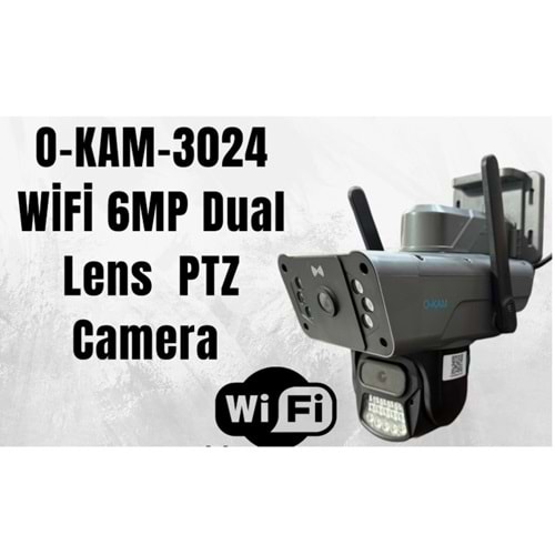 O-KAM-3024 wifi 6MP Dual Lens PTZ Camera