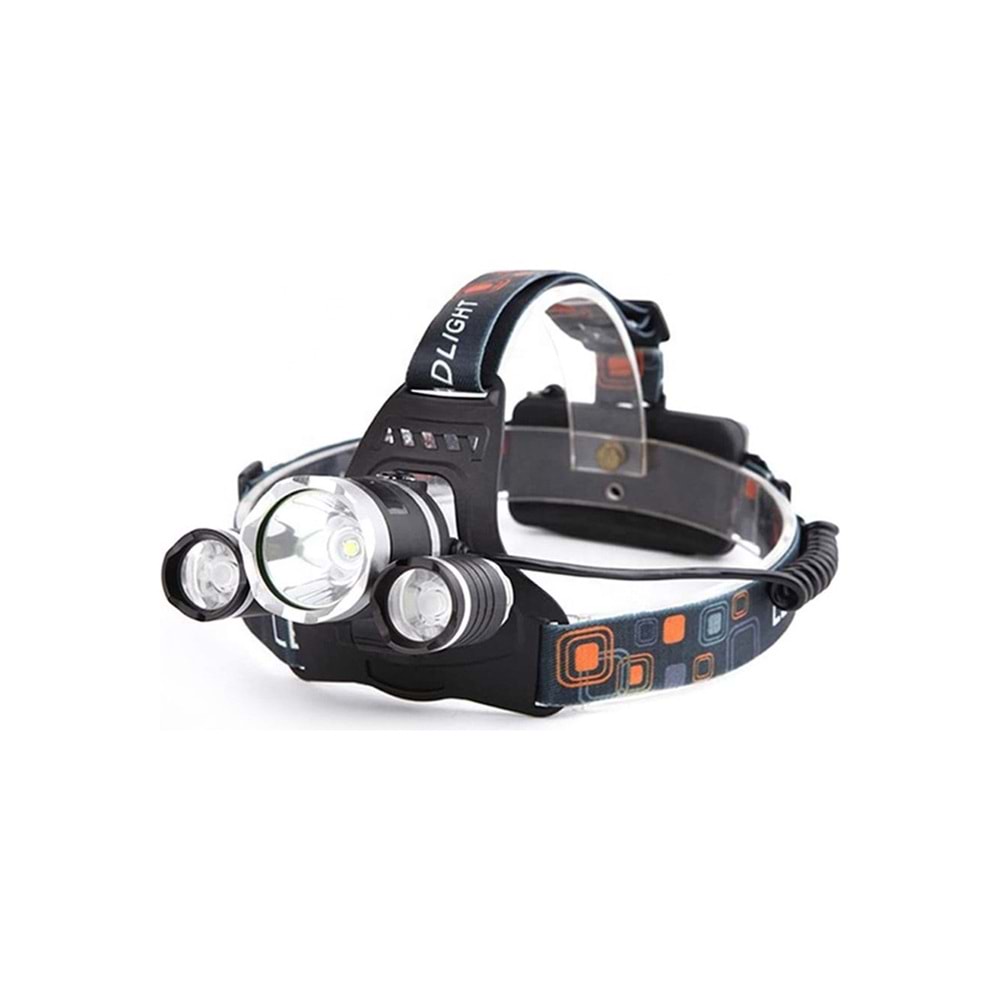 Watton WT-256 3 Başlıklı Şarjlı Kafa Lambası