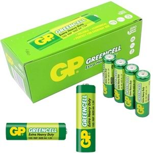 GP 15G-2S4 Greencell R6P AA Kalem Pil 4 Lü Paket Halinde