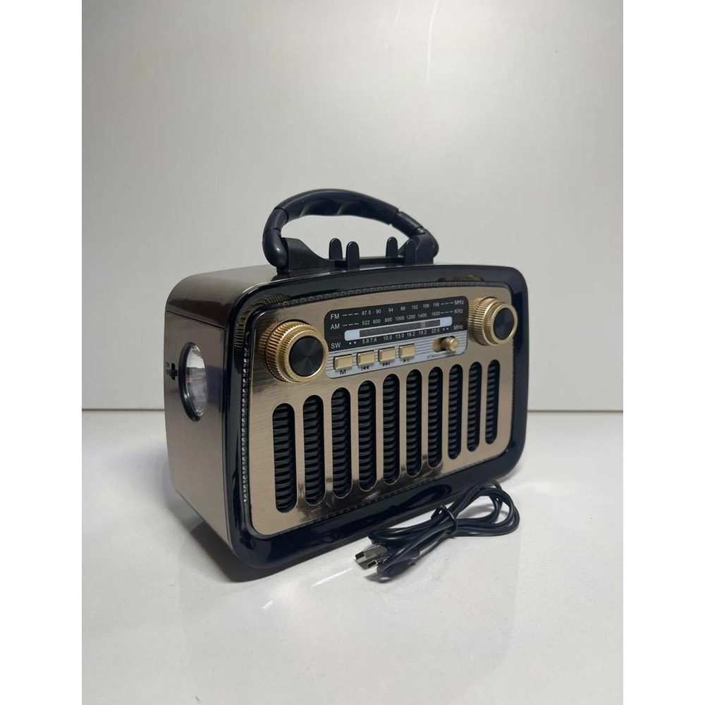 Everton RT-553 Nostajık Fener Özelikli Bluethoot Müzik Çalar Radyo