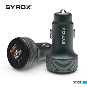 Syrox SC30B Araç Çakmaklık Şarj Aleti