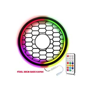 Poke PK-5672 Pixel Ledli 30cm Bass Kapak