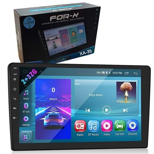 For-x XA-311 10.1'' Oto Tablet Android 2-32 Multimedya