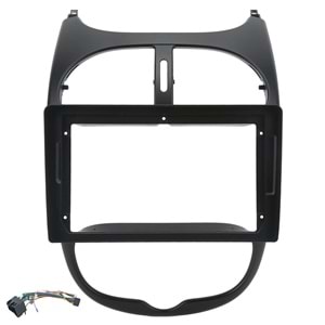 Peugeot 206 2000-2006 9 inç Multimedya Çerçevesi - Canbuslı