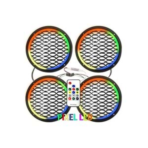 Avc Pixel Ledli 20cm Hoparlör Kapak Animasyonlu 4 Adet