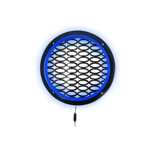 Avc Ledli Flaşörlü Hoparlör Kapak 16cm 1 Adet (mavi)