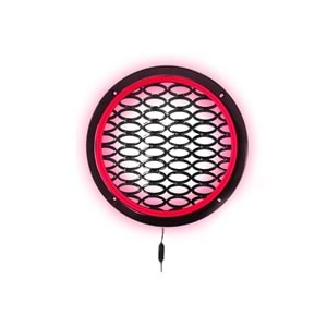 Avc Ledli Flaşörlü Hoparlör Kapak 20cm 1 Adet 12V (Kırmızı)