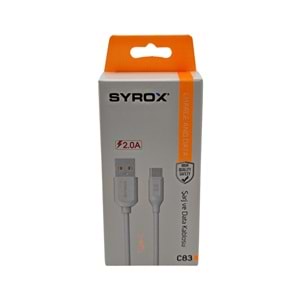 Syrox SYX-C83 Type-C 2A Data Kablo