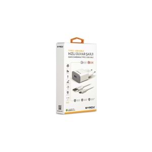 Syrox Q22 Type-C Quıck Şarj Cihazı Seti 2.0 A