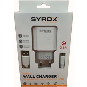 Syrox J28 2.0A Type-C Şarj Kablosu