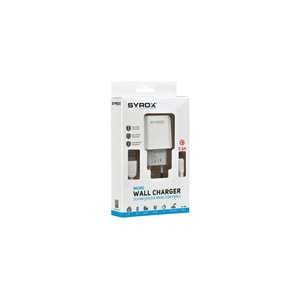 Syrox A-J47 Micro USB Girişli 2.6 Amper Hızlı Şarj Aleti
