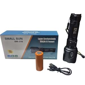 Small Sun SM-316 1.000 Lümen 800M Menzil Şarjlı El Feneri